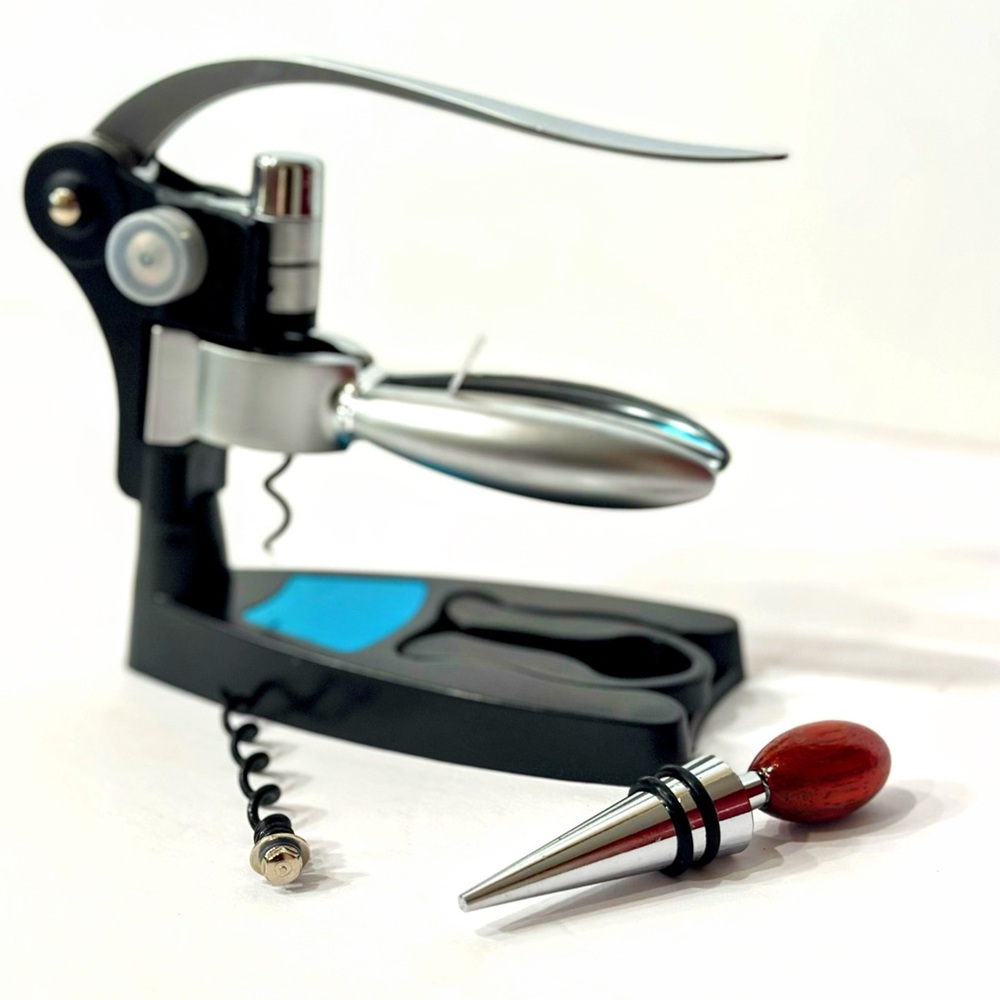 NEW in Wrapped Box Red Noel Rabbit Wine Opener with Accessories